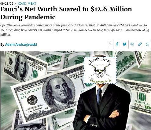 what a sick and evil man little man fauci