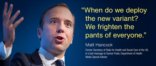 "When do we deploy the new variant? We frighten the pants of everyone." – British Government - POS Pfizer Vaccine Injury - March 07, 2023
